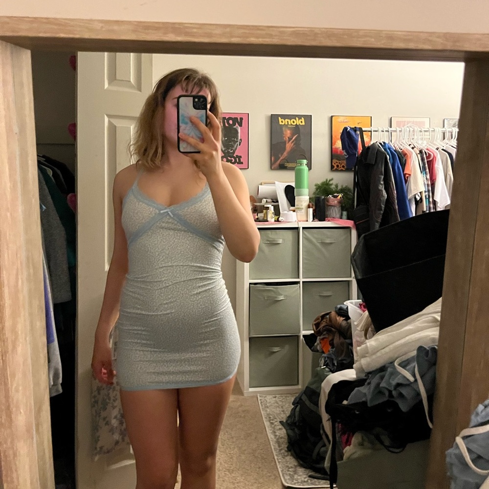 Floral H&M bodycon dress